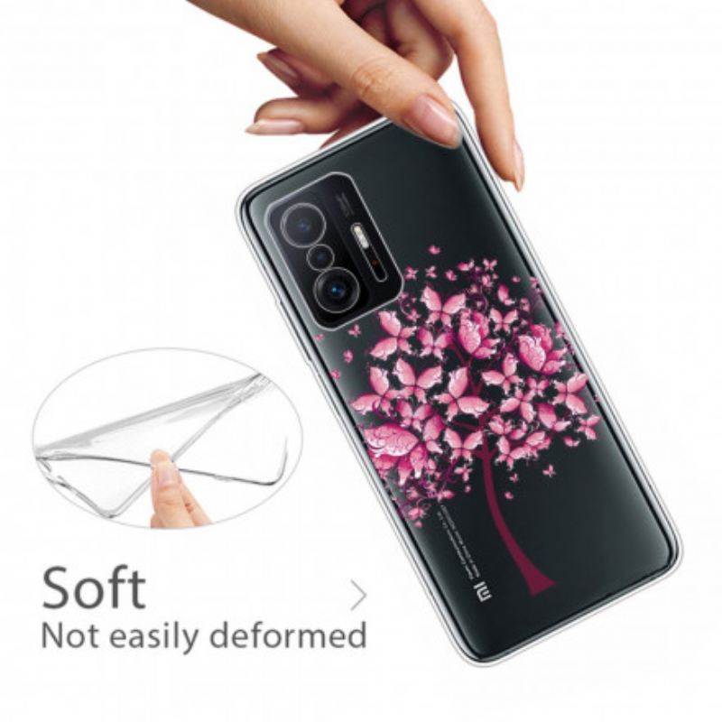 Maskica Xiaomi 11T / 11T Pro Prozirno Stablo Leptira