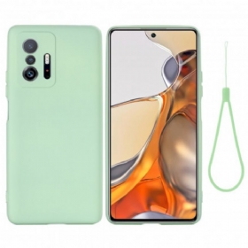 Maskica Xiaomi 11T / 11T Pro Tekući Silikon S Uzicom