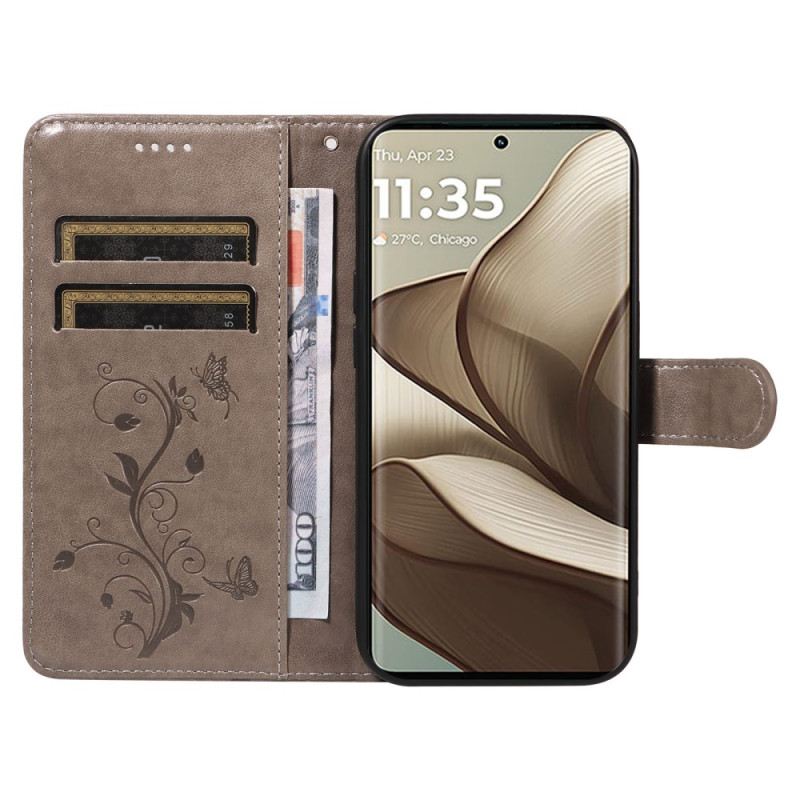 Flip Futrola Motorola Edge 50 Maskice Za Mobitele Cvjetni Uzorak