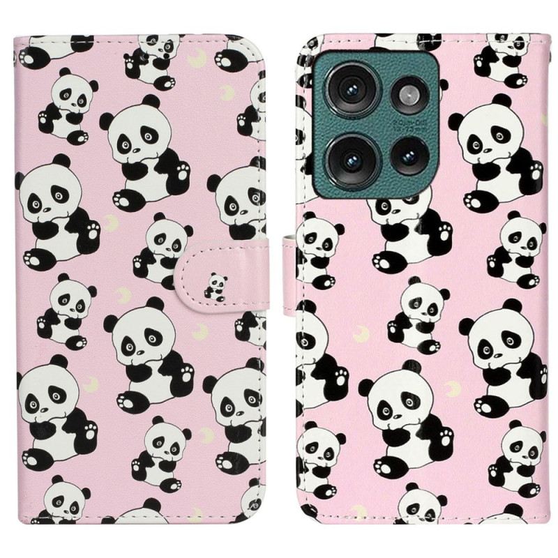 Kožna Futrola Motorola Edge 50 Pandas Premium