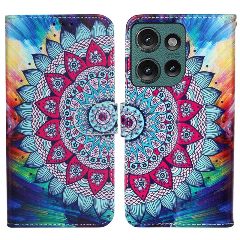 Kožna Futrola Motorola Edge 50 Premium Mandala