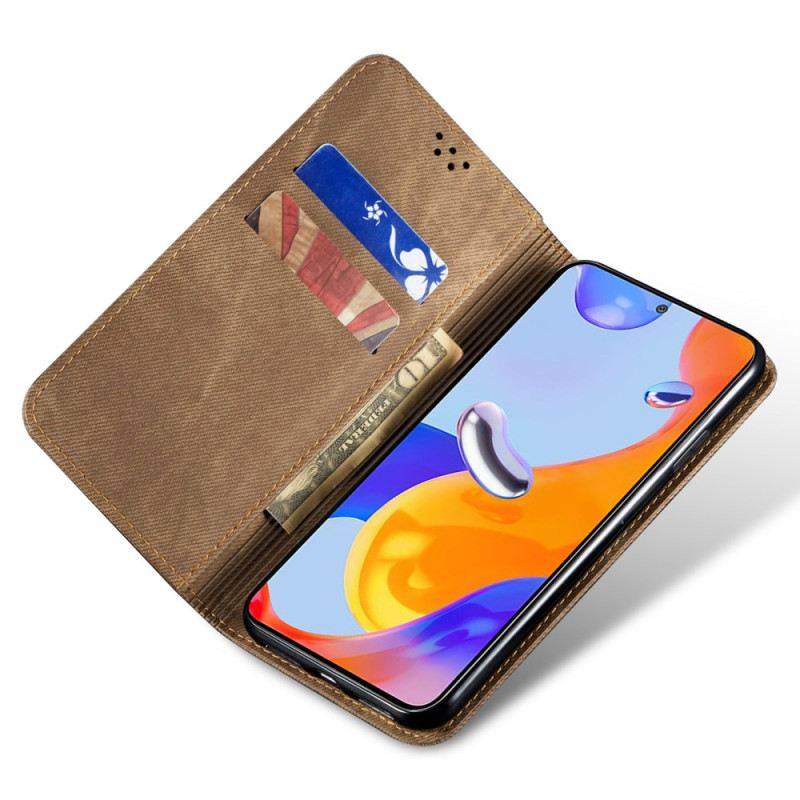 Flip Futrola Xiaomi 14 Jeans Tkanina