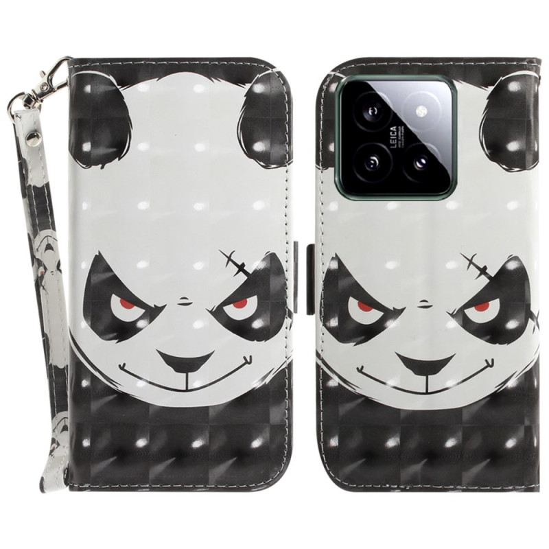 Flip Futrola Xiaomi 14 Ljuta Panda S Remenom