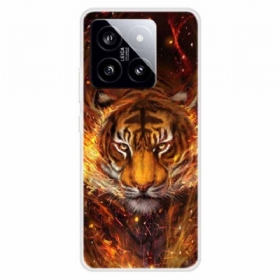 Maskica Xiaomi 14 Maskice Za Mobitele Tigar U Plamenu