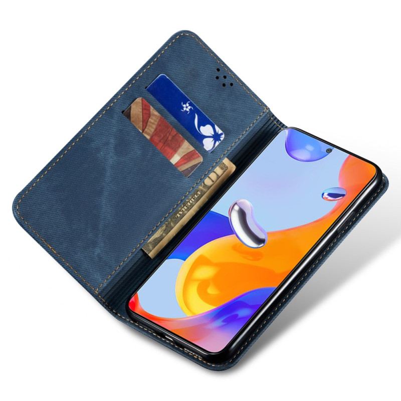 Flip Futrola Xiaomi Redmi Note 13 Pro 5g Jeans Tkanina