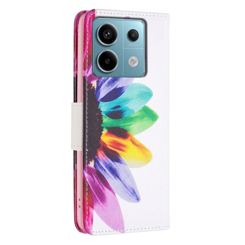 Flip Futrola Xiaomi Redmi Note 13 Pro 5g Maskice Za Mobitele Akvarel Cvijet