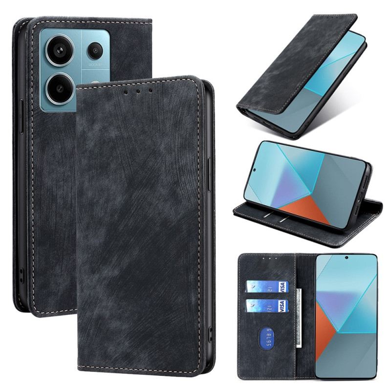 Flip Futrola Xiaomi Redmi Note 13 Pro 5g Suede Style S Rfid Blokiranjem