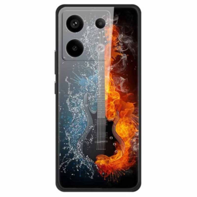 Maskica Xiaomi Redmi Note 13 Pro 5g Gitara Leda I Vatre Od Kaljenog Stakla