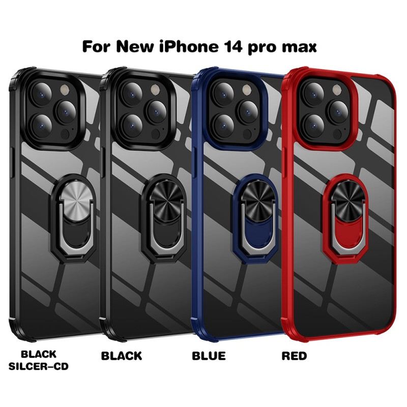 Maskica iPhone 14 Pro Prozirna S Nosačem Za Prsten