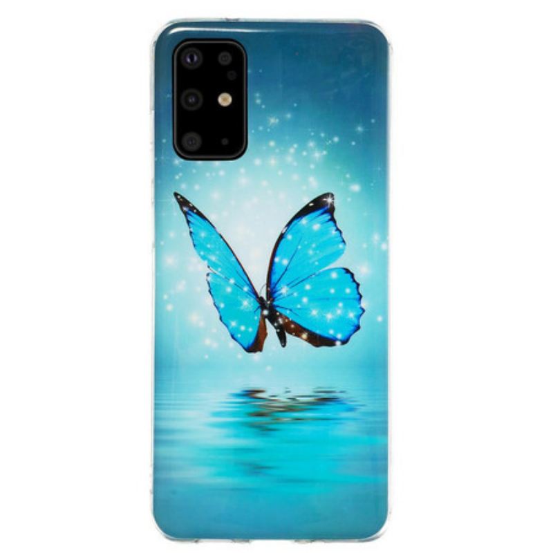 Maskica Samsung Galaxy S20 Plus / S20 Plus 5G Fluorescentni Plavi Leptir