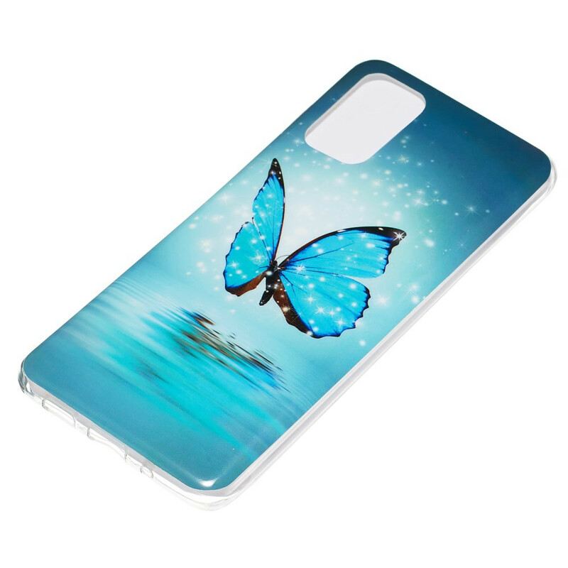 Maskica Samsung Galaxy S20 Plus / S20 Plus 5G Fluorescentni Plavi Leptir