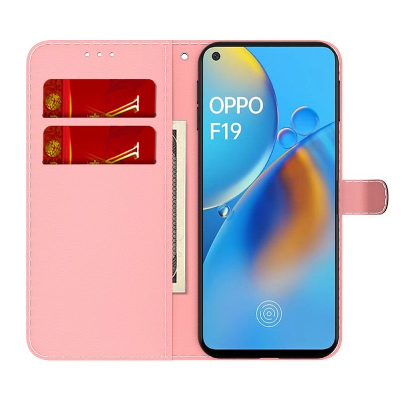 Kožna Futrola Oppo A74 4G Akvarel