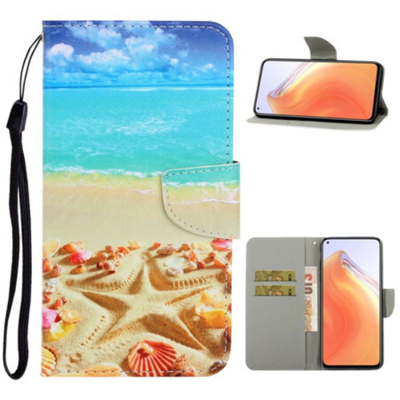 Kožna Futrola Xiaomi Mi 10T / 10T Pro Lanyard Beach