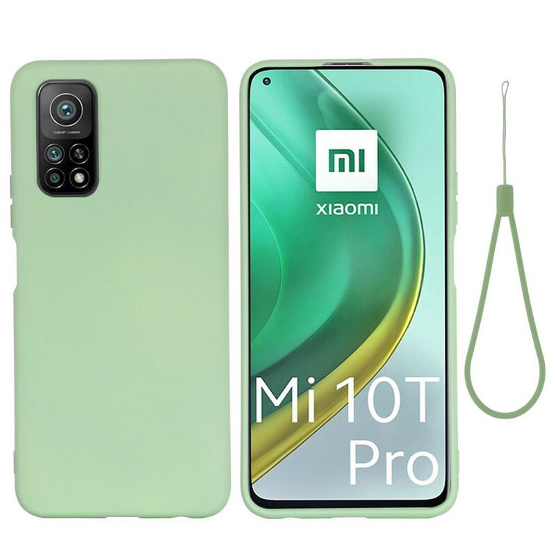 Maskica Xiaomi Mi 10T / 10T Pro Tekući Silikon S Uzicom