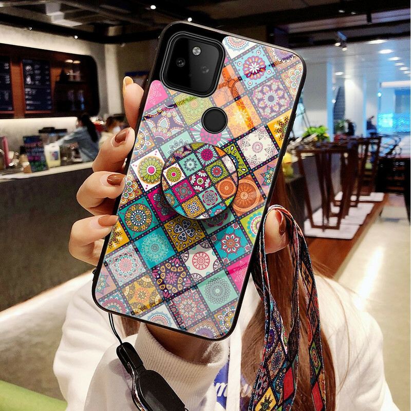 Maskica Google Pixel 5A Patchwork Magnetski Držač