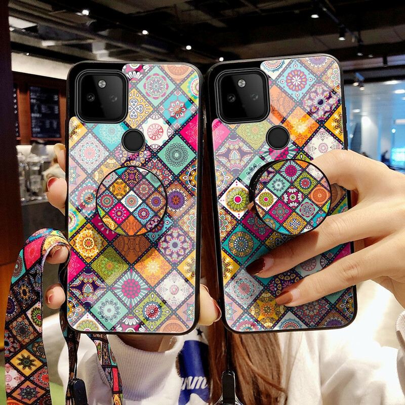 Maskica Google Pixel 5A Patchwork Magnetski Držač