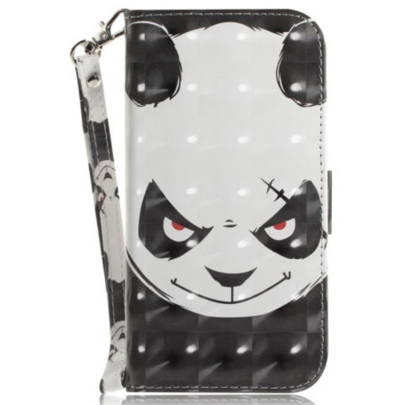 Flip Futrola iPhone 16 Plus Ljuta Panda S Remenom