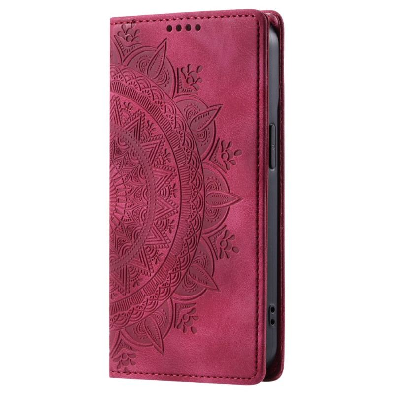 Flip Futrola iPhone 16 Plus Mandala Suede Efekt