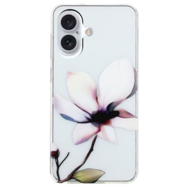 Maskica iPhone 16 Plus Bijeli Cvijet