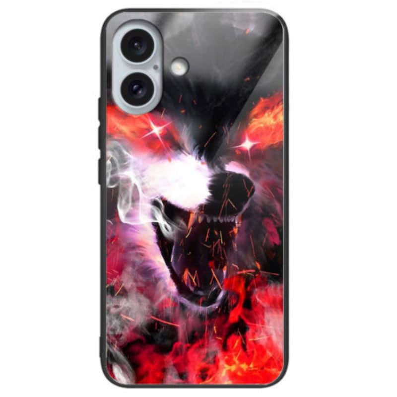 Maskica iPhone 16 Plus Kaljeno Staklo Fierce Wolf