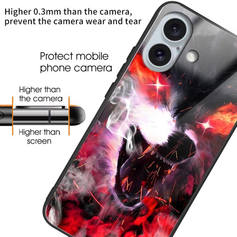 Maskica iPhone 16 Plus Kaljeno Staklo Fierce Wolf