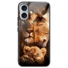 Maskica iPhone 16 Plus Lions Kaljeno Staklo