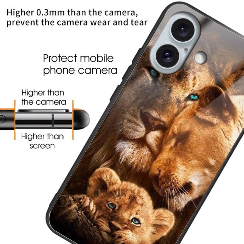 Maskica iPhone 16 Plus Lions Kaljeno Staklo