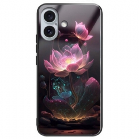 Maskica iPhone 16 Plus Lotus Rose Kaljeno Staklo