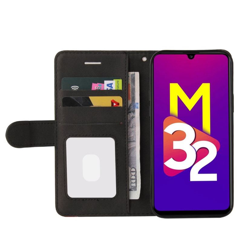 Kožna Futrola Samsung Galaxy M32 U Dvije Nijanse