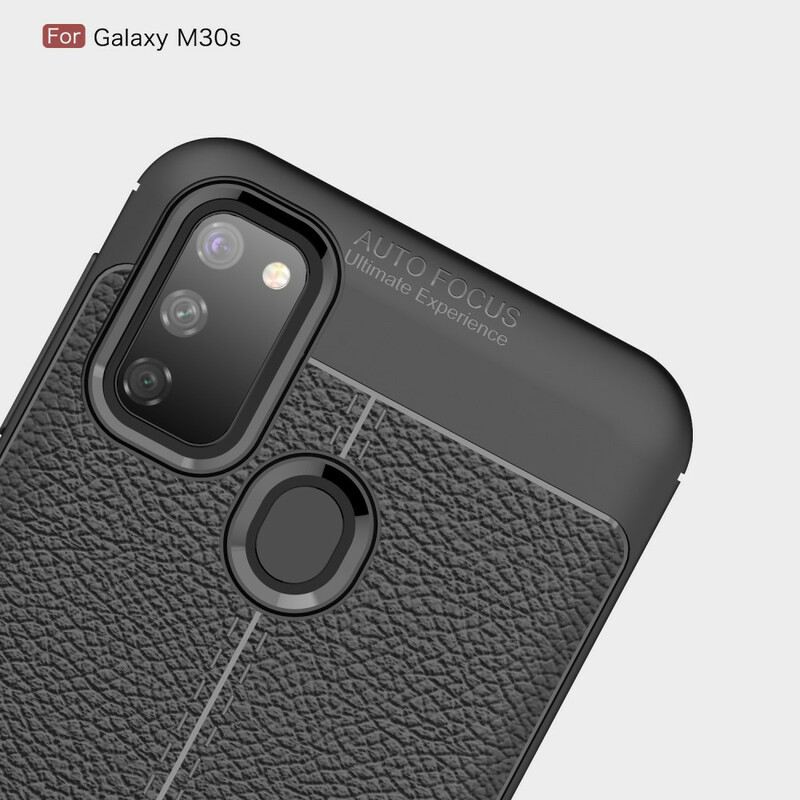 Maskica Samsung Galaxy M21 Efekt Dvostruke Linije Litchi Kože