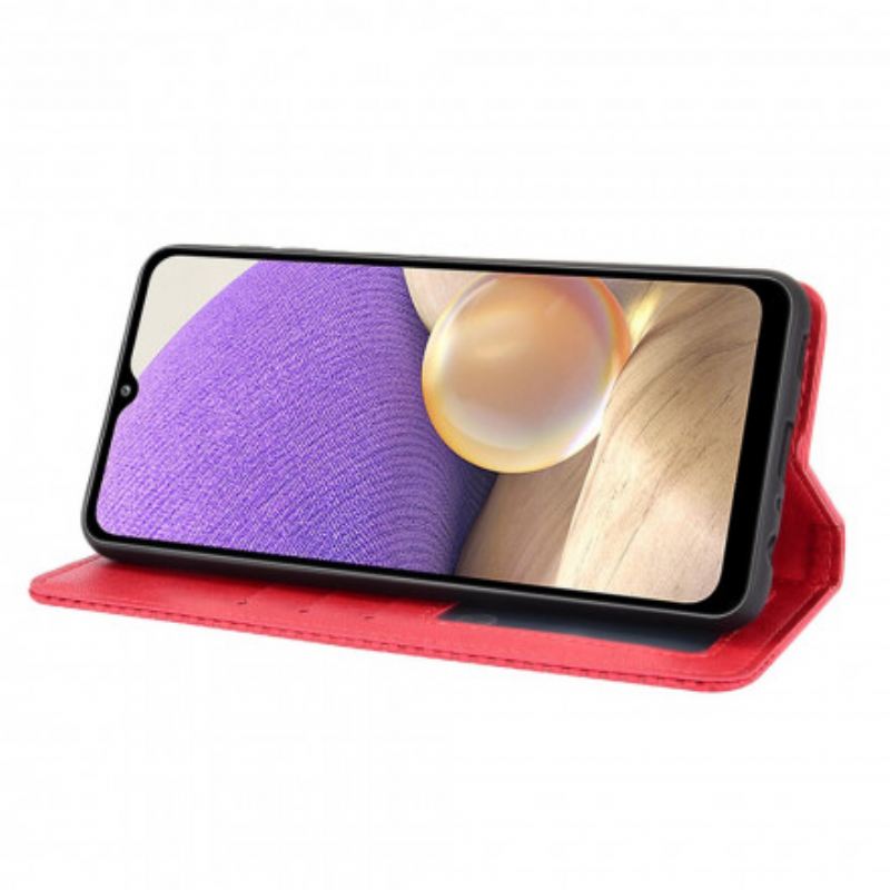 Flip Futrola OnePlus 9 Kožna Futrola Efekt Stilizirane Vintage Kože