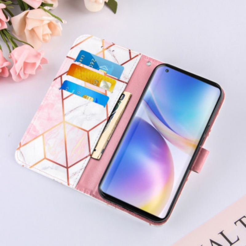 Futrola OnePlus 9 Prugasti Geometrijski Mramor