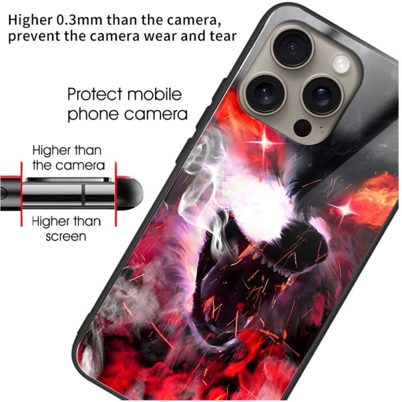 Maskica iPhone 16 Pro Maskice Za Mobitele Kaljeno Staklo Fierce Wolf