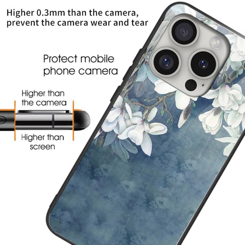 Maskica iPhone 16 Pro Maskice Za Mobitele Kaljeno Staklo Magnolije