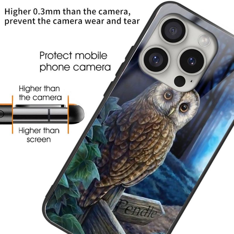 Maskica iPhone 16 Pro Owl Kaljeno Staklo