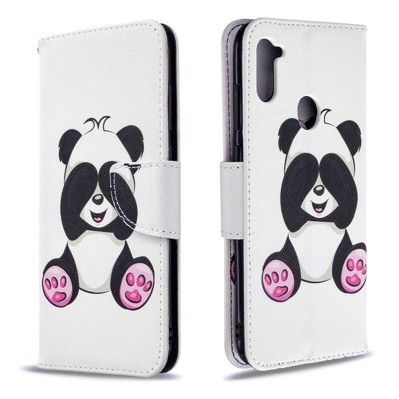 Kožna Futrola Samsung Galaxy M11 Panda Zabava