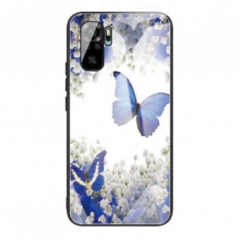 Maskica Poco M5s Butterflies Design Kaljeno Staklo