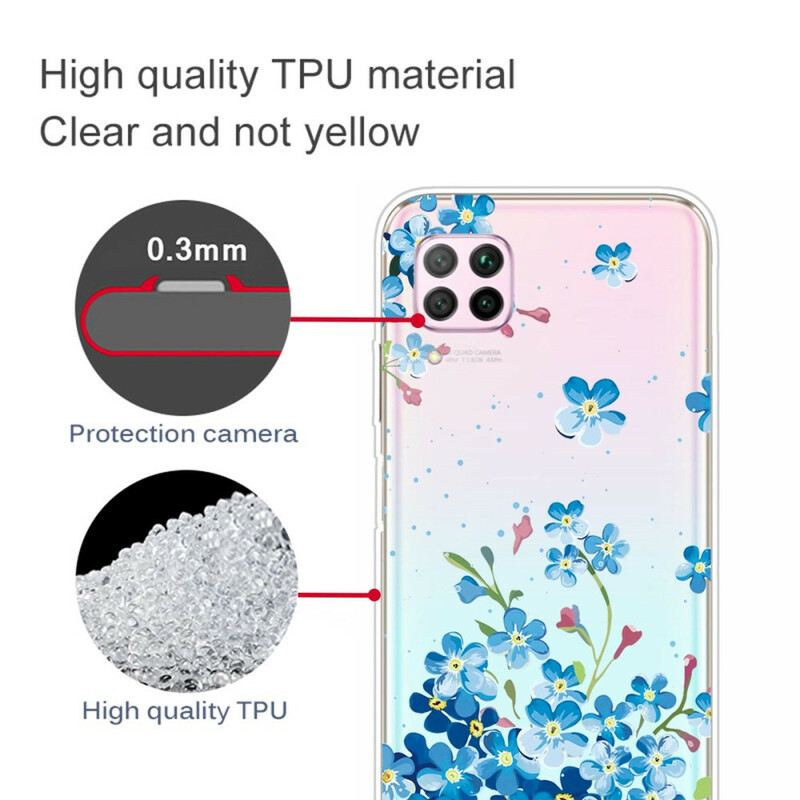 Maskica Huawei P40 Lite Buket Plavog Cvijeća