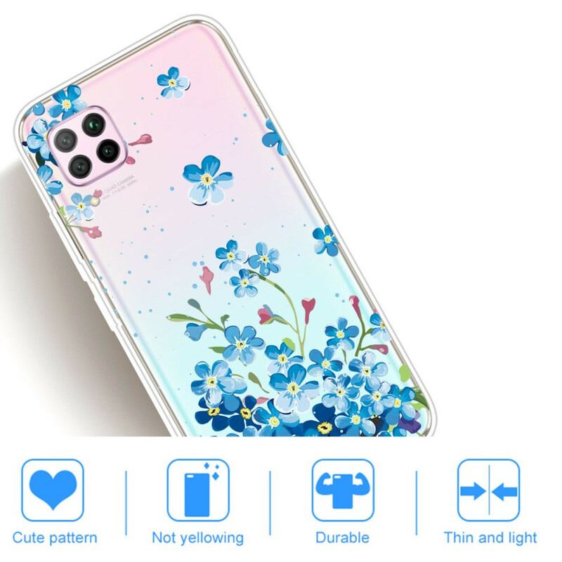 Maskica Huawei P40 Lite Buket Plavog Cvijeća