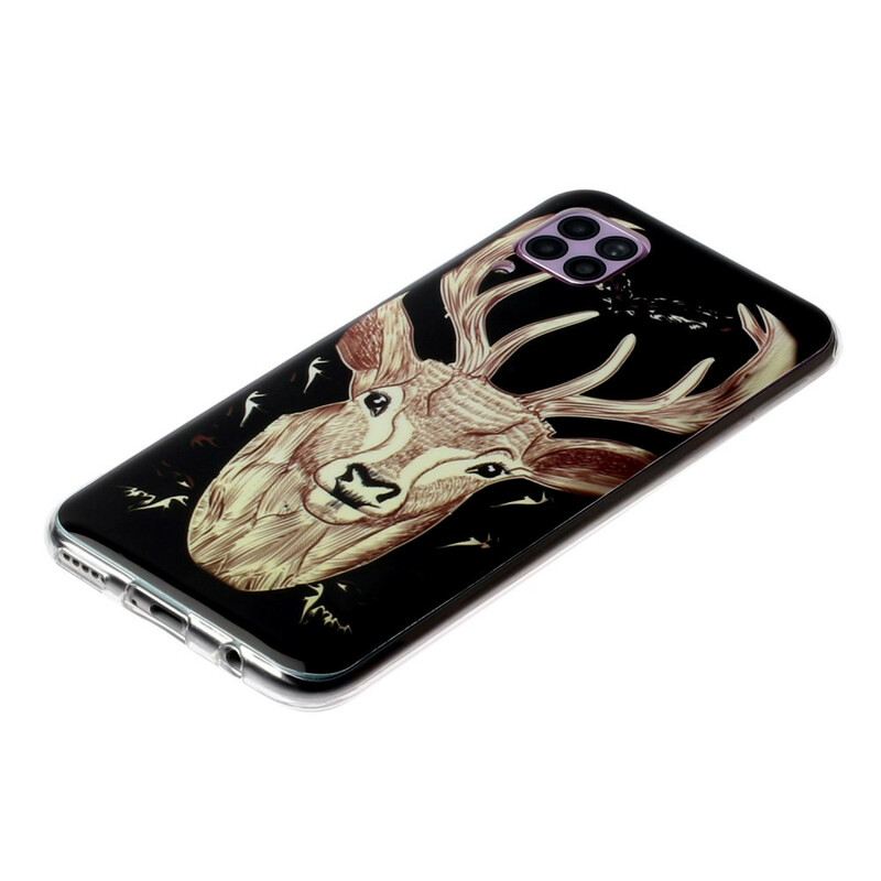 Maskica Huawei P40 Lite Fluorescentni Veličanstveni Jelen