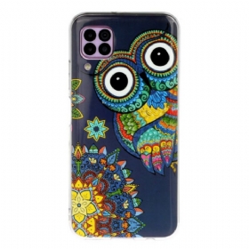 Maskica Huawei P40 Lite Mandala Fluorescentne Sove