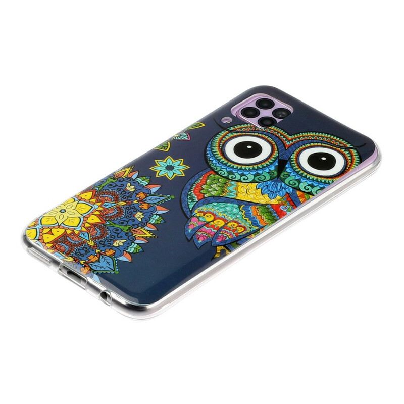 Maskica Huawei P40 Lite Mandala Fluorescentne Sove