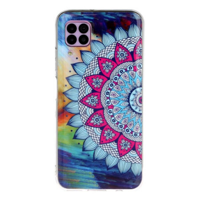 Maskica Huawei P40 Lite Mandala Fluorescentne Sove