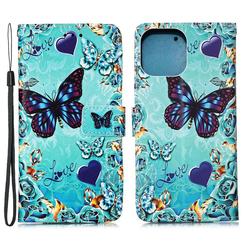 Futrola iPhone 13 Pro Love Butterflies Strappy