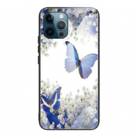 Maskica iPhone 13 Pro Butterflies Design Kaljeno Staklo