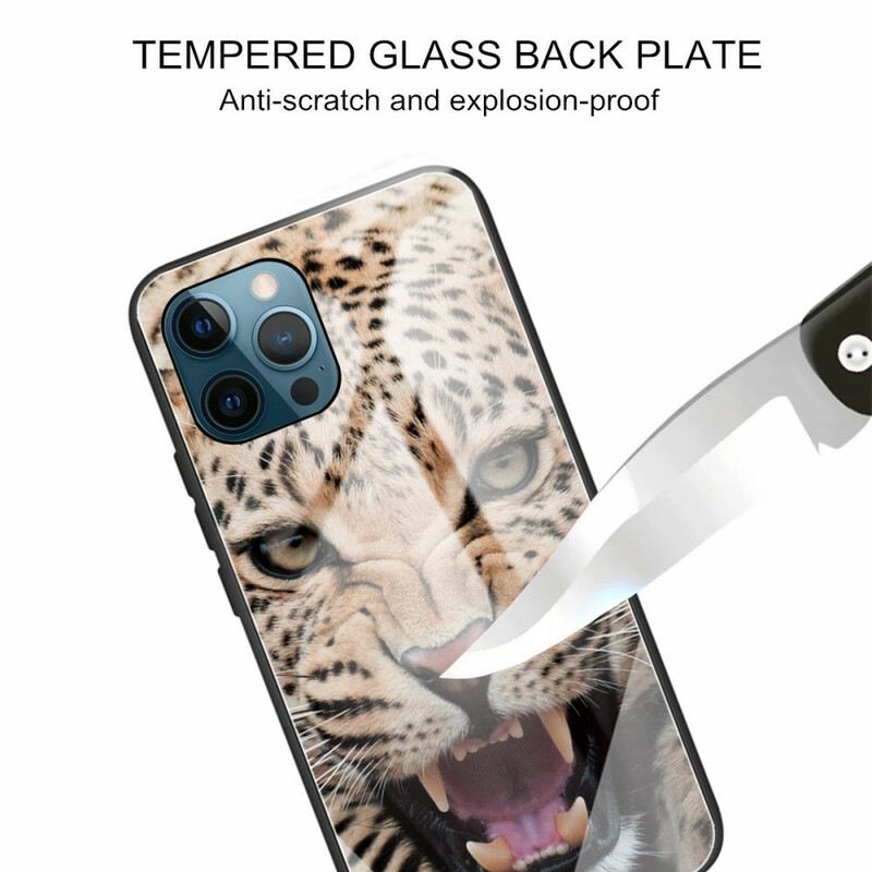 Maskica iPhone 13 Pro Leopard Kaljeno Staklo