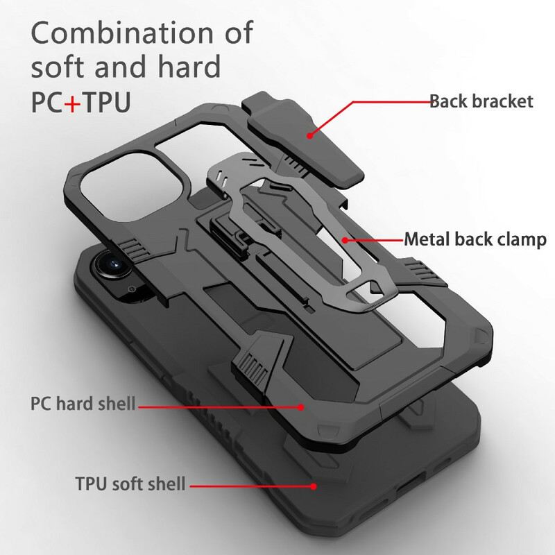 Maskica iPhone 13 Pro Robot S Kopčom Za Remen