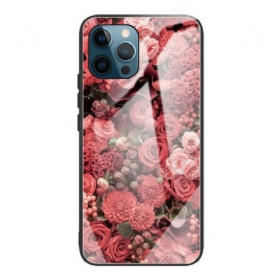 Maskica iPhone 13 Pro Rose Flowers Kaljeno Staklo