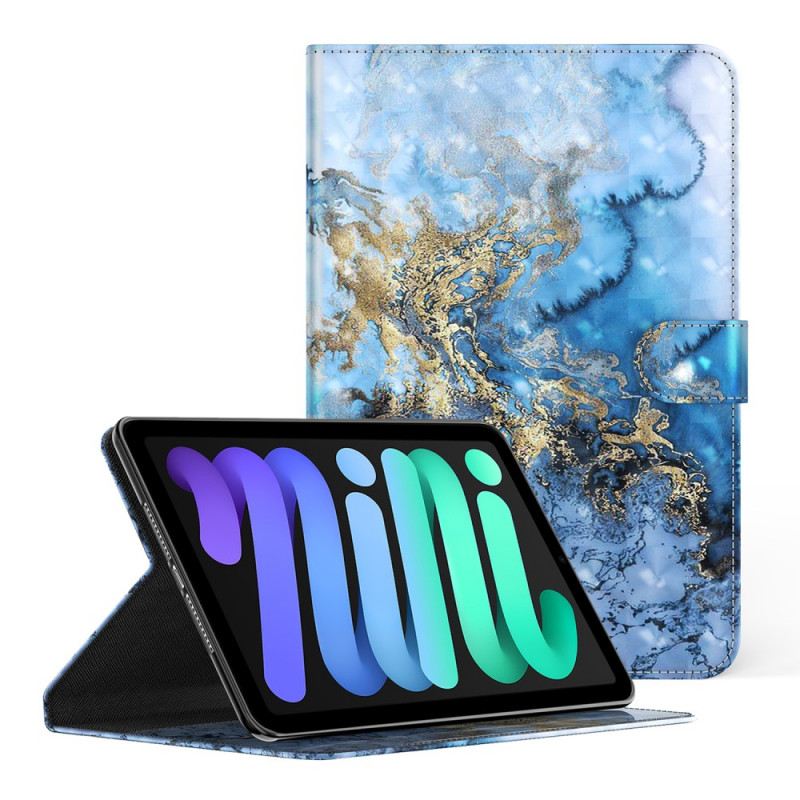 Kožna Futrola iPad Mini 6 (2021) Mramorno Reflektorsko Svjetlo