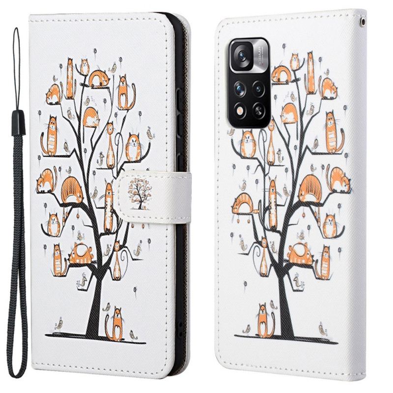 Futrola Xiaomi Redmi Note 11 Pro / 11 Pro 5G Funky Cats S Remenom